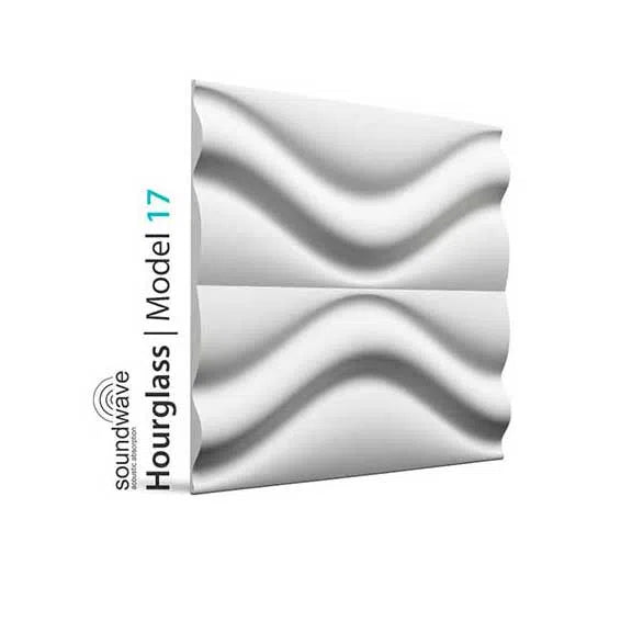 3D Gypsum Wall Panels - HOURGLASS - Gypsum Panels on white background  | DecorMania UK